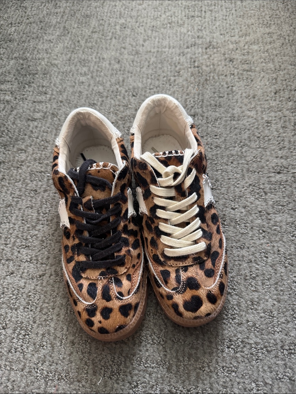 Leopard Print Fashion Sneakers - Brown